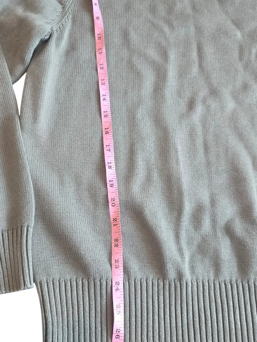 J Crew Men's Medium Mock Neck Roll Neck Sweater Cotton Knit Green Heavyweight